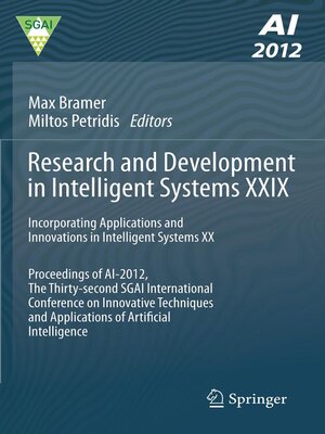 cover image of Research and Development in Intelligent Systems XXIX